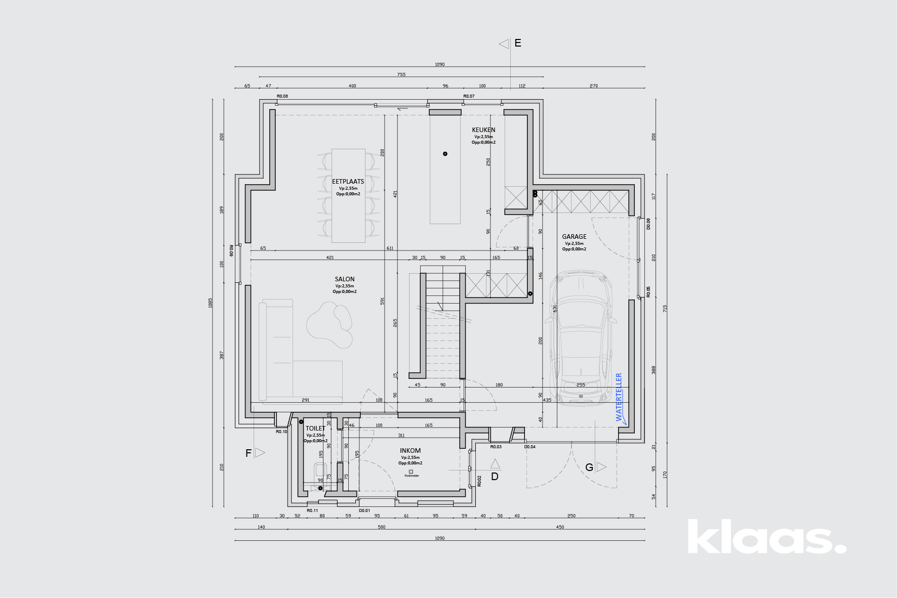 Klaas bouwt - Nieuwbouw Hooglede - Landelijke villa - Immo - Vastgoed - Klaas bouwt - plannen-01