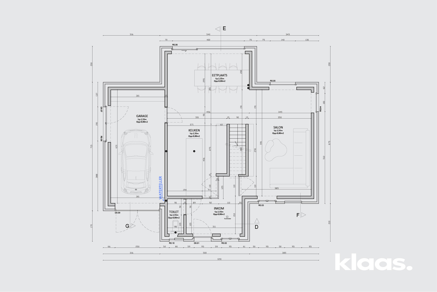 Klaas bouwt - Nieuwbouw Hooglede - Landelijke villa - Immo - Vastgoed - bouwplannen-01