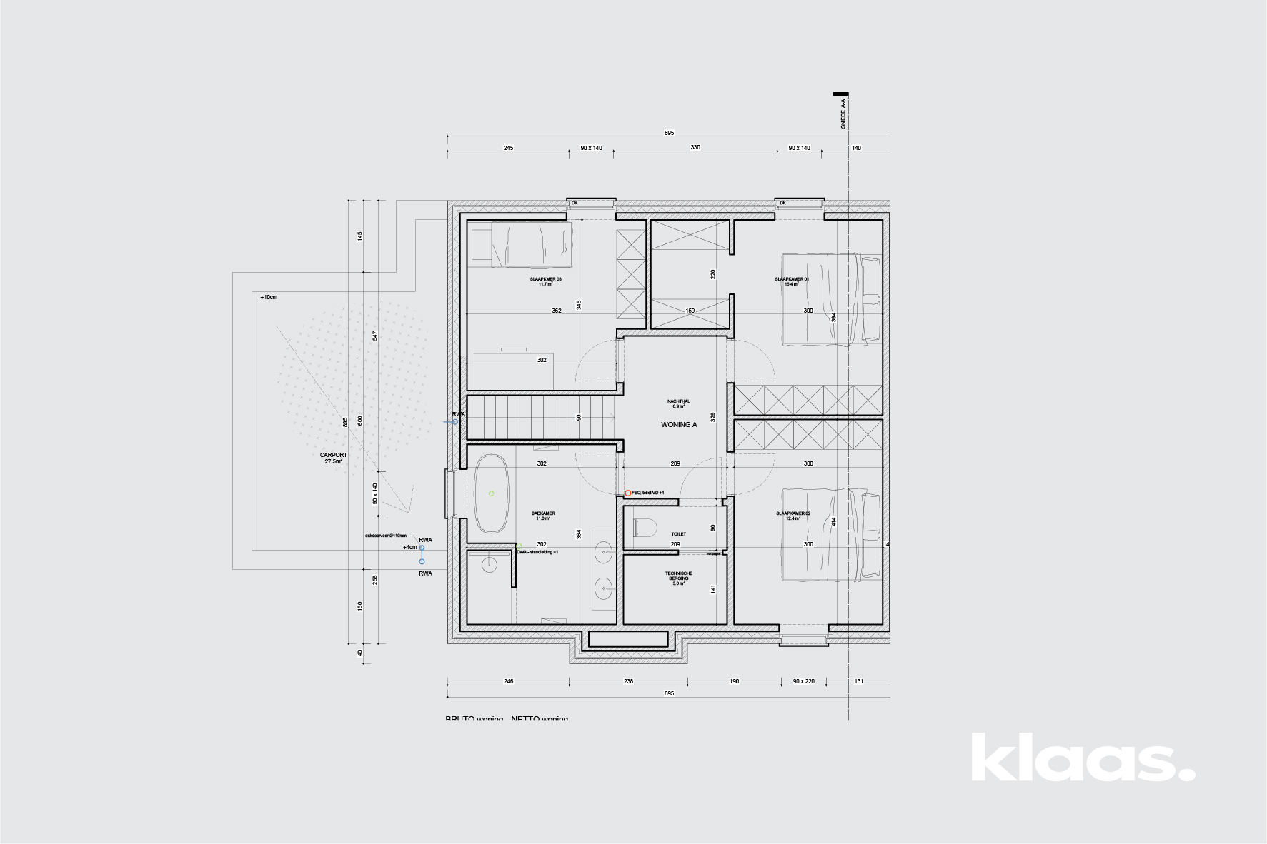 Klaas bouwt - Nieuwbouw Ingelmunster - moderne halfopen woning - Immo - Vastgoed - bouwplannen-02
