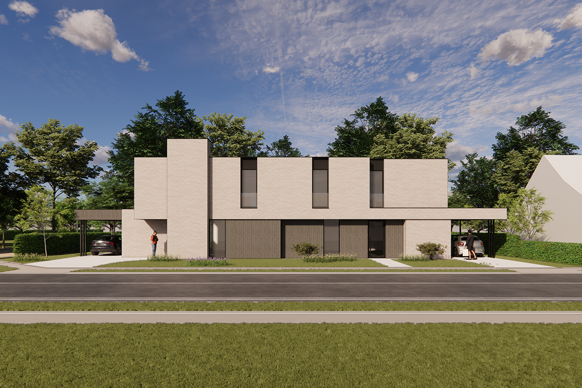 Klaas bouwt - Nieuwbouw Ingelmusnter - moderne halfopen woning - Immo - Vastgoed - Klaas bouwt - 1