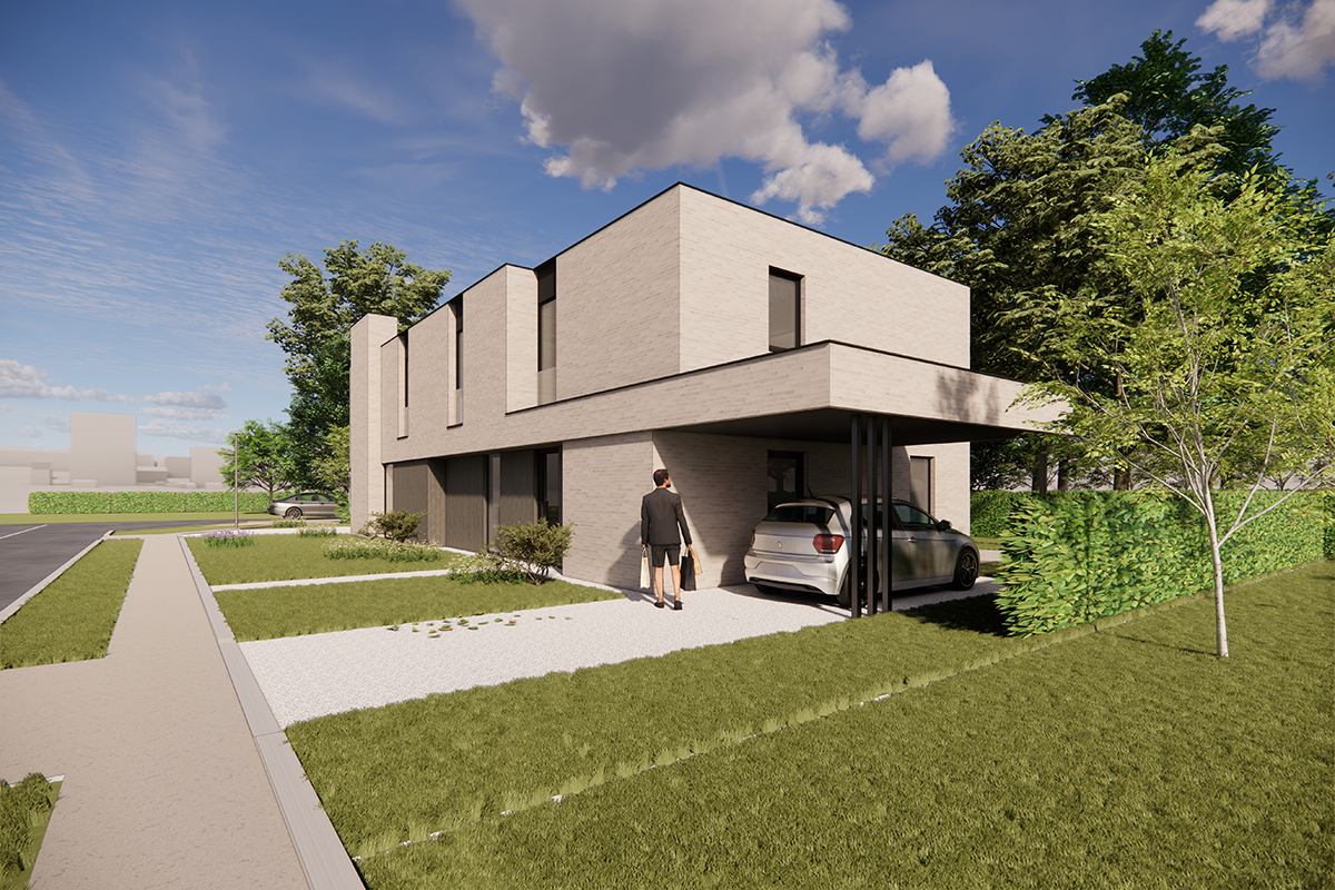 Klaas bouwt - Nieuwbouw Ingelmusnter - moderne halfopen woning - Immo - Vastgoed - Klaas bouwt - 2